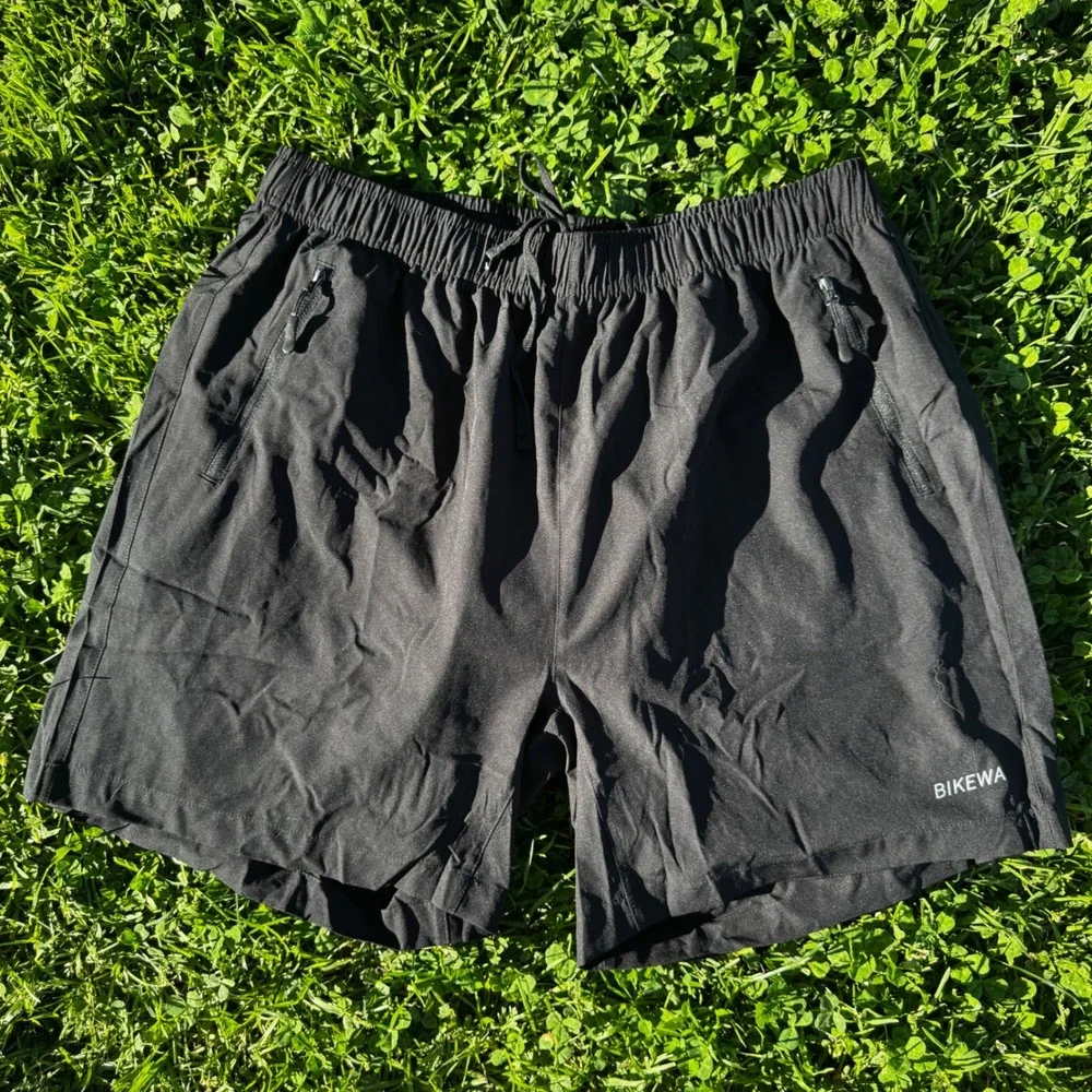 Bikewa Mens Black Padded Cycling‎ Shorts XL 3D Gel Padded MTB Road Bike